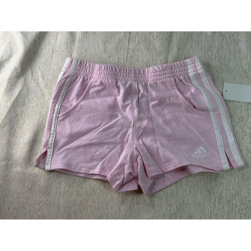 NWOT pink pair of Adidas shorts size 6x